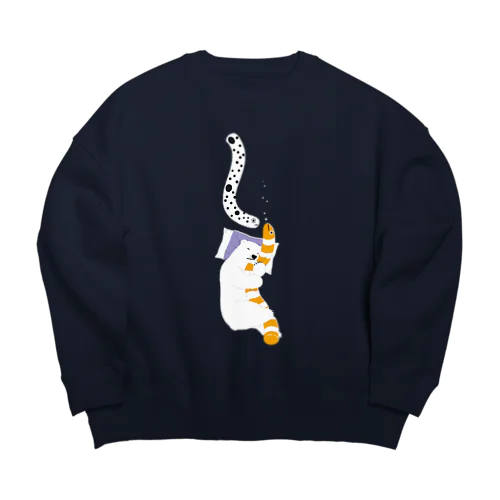 眠りシロクマ Big Crew Neck Sweatshirt