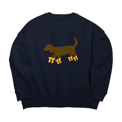 高下駄を履いた犬 Big Crew Neck Sweatshirt