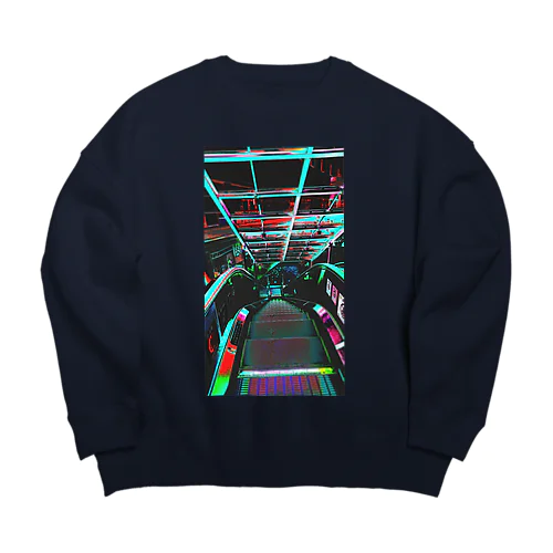 カラフル階段 Big Crew Neck Sweatshirt