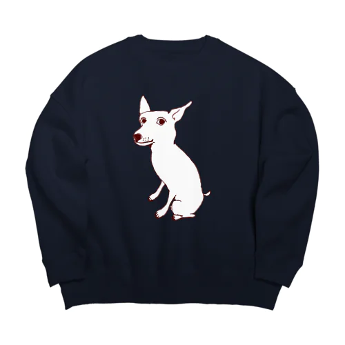 ミニピンデザイン「お座り中」（Tシャツ・パーカー・グッズ・ETC） Big Crew Neck Sweatshirt