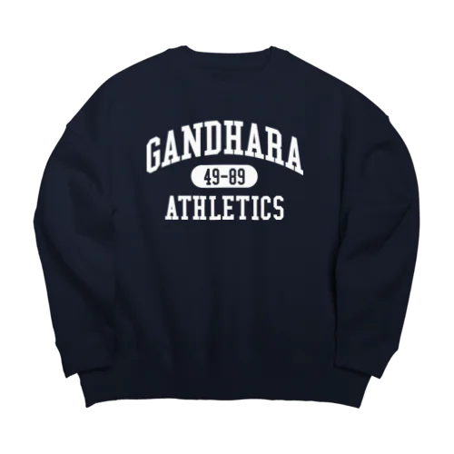 GANDHARA ATHLETICS （ホワイト プリント バージョン） ビッグシルエットスウェット