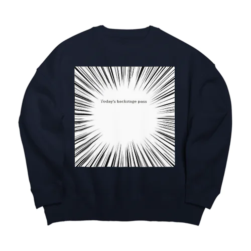 オーラのないバンドマンがパス割で困らない服　英語版 Big Crew Neck Sweatshirt