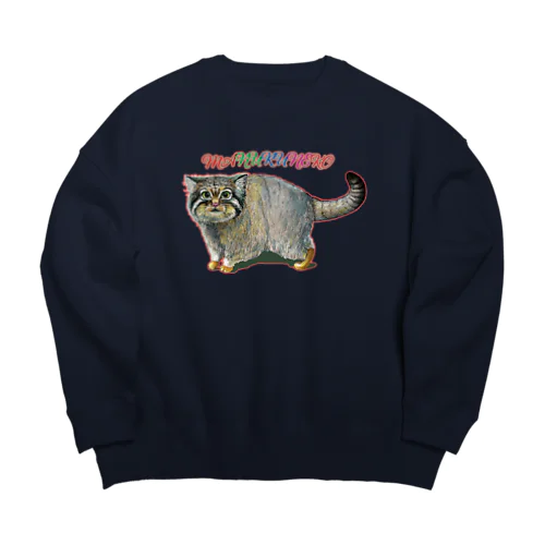 マヌルネコちゃん　アパレル Big Crew Neck Sweatshirt