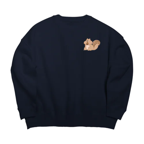 うまみなリスくんスウェット Big Crew Neck Sweatshirt