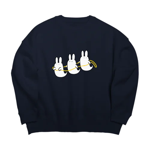 おばけうさぎ列車 Big Crew Neck Sweatshirt