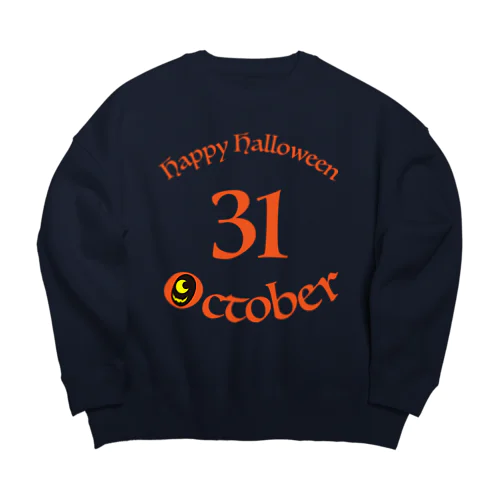 HAPPY HALLOWEEN Big Crew Neck Sweatshirt