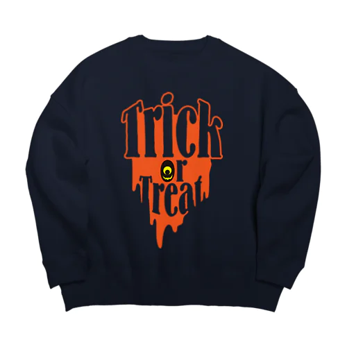 HAPPY HALLOWEEN Big Crew Neck Sweatshirt