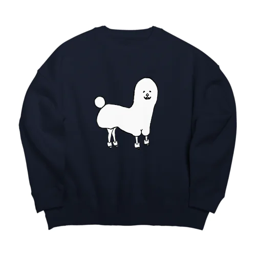 プードルくん Big Crew Neck Sweatshirt