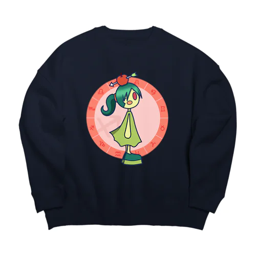 いて座 パターン1・フルカラー Big Crew Neck Sweatshirt