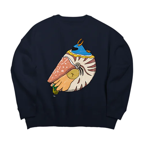 貝のない貝と貝のあるnot貝 Big Crew Neck Sweatshirt