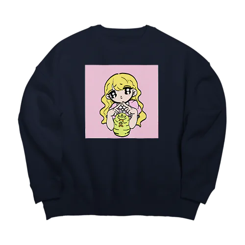 ぶりっ子ちゃんズ💜🐛 Big Crew Neck Sweatshirt