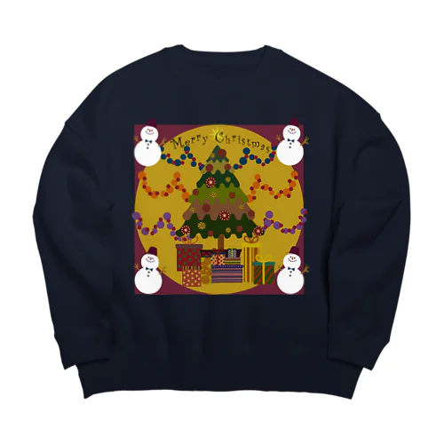 Merry Christmas Big Crew Neck Sweatshirt
