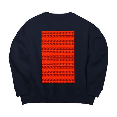 幾何学模様 Big Crew Neck Sweatshirt