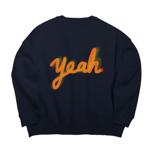 yeah(イェーイ)グッズ🌟 Big Crew Neck Sweatshirt