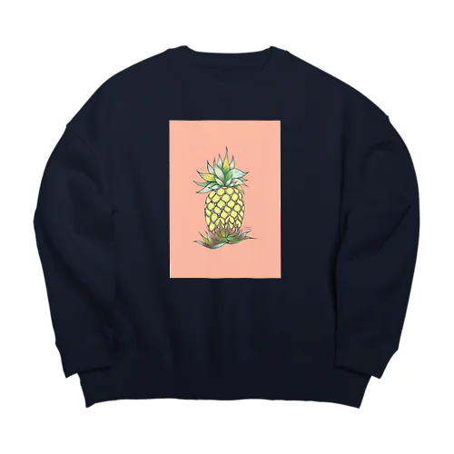 pineapple Big Crew Neck Sweatshirt