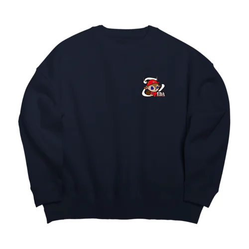 しかマル 公式グッズ Big Crew Neck Sweatshirt