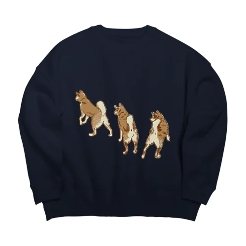 三匹の犬 Big Crew Neck Sweatshirt