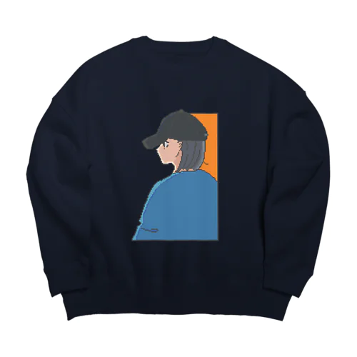 PixelGirl ロゴ無しver. Big Crew Neck Sweatshirt