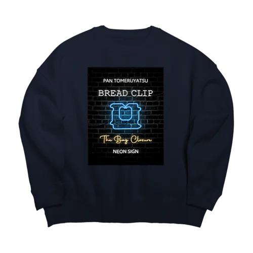 パンの袋とめるやつ【ネオン】 Big Crew Neck Sweatshirt