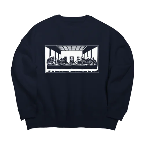 白版_最後の晩餐 Big Crew Neck Sweatshirt