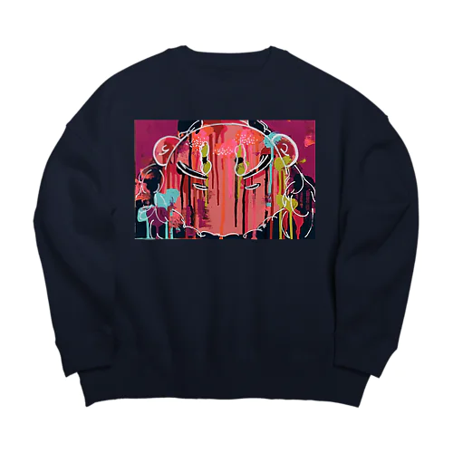 まっさかさまガール Big Crew Neck Sweatshirt