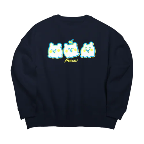 ちろべびpeace🇺🇦 Big Crew Neck Sweatshirt