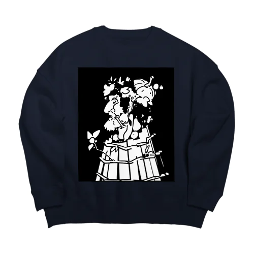 ジュゼッペ・アルチンボルド作 『四季＿秋』 Big Crew Neck Sweatshirt