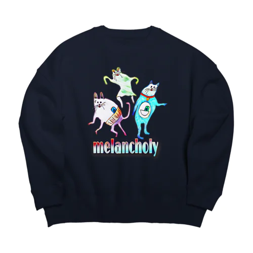 melancholy Big Crew Neck Sweatshirt