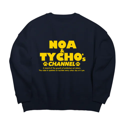 ノアティコちゃんねるロゴ（英語） Big Crew Neck Sweatshirt