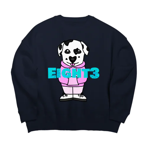 Eight3 dog(dalmatian) ビッグシルエットスウェット