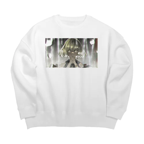 #FFFEF2(真珠色) Big Crew Neck Sweatshirt