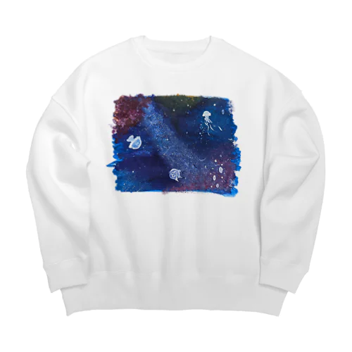 深海の宇宙 Big Crew Neck Sweatshirt