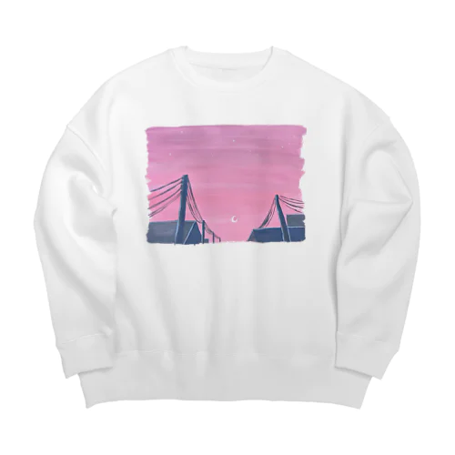 夢見心地 月に Big Crew Neck Sweatshirt