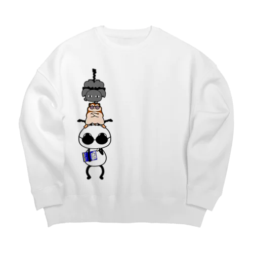 まぶ立ちトリオ・から～ Big Crew Neck Sweatshirt