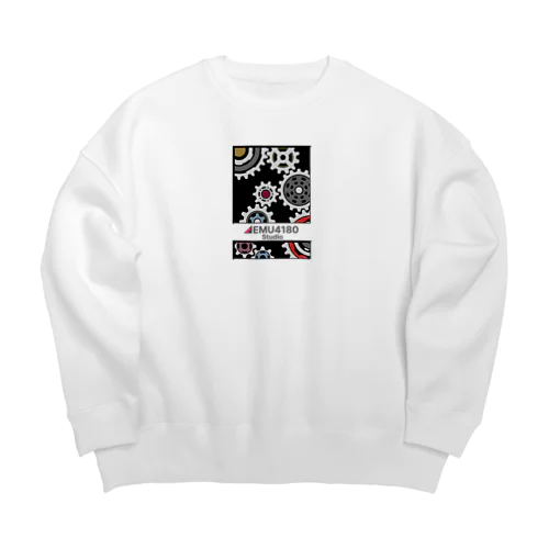 歯車デザイン9 Big Crew Neck Sweatshirt