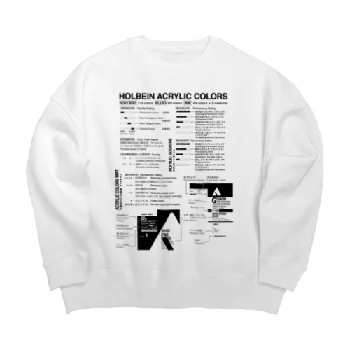 記号の見方（ACRYLIC） Big Crew Neck Sweatshirt