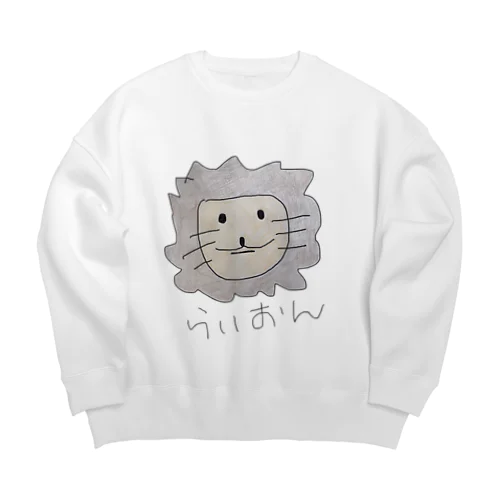 らいおん と おすぎさん Big Crew Neck Sweatshirt