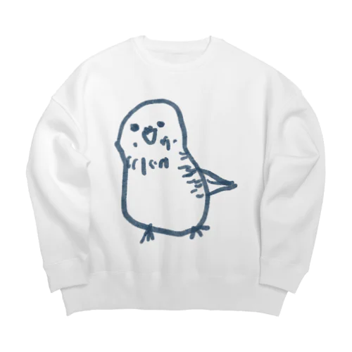 インコさん Big Crew Neck Sweatshirt