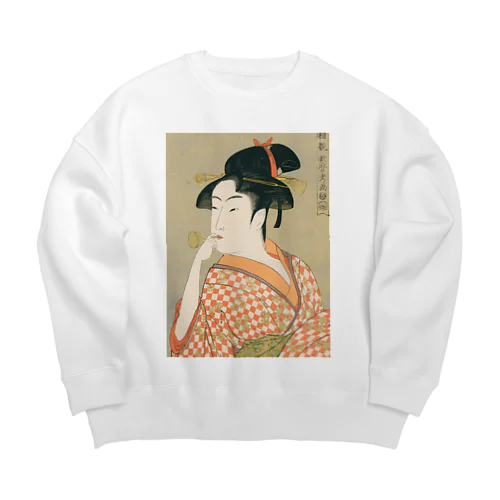 Ukiyoe　Utamaro Big Crew Neck Sweatshirt