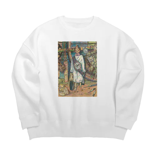 時計少女 Big Crew Neck Sweatshirt