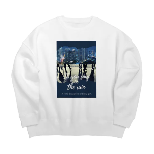 雨に唄えば Big Crew Neck Sweatshirt