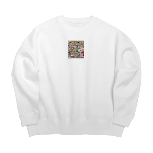 分かる人にしか分からない何か Big Crew Neck Sweatshirt