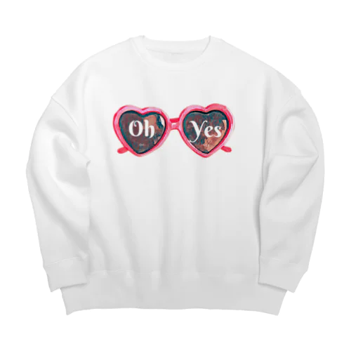 Oh Yes - サングラス Big Crew Neck Sweatshirt