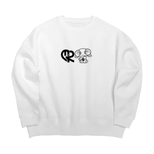 視野の狭いヤギ Big Crew Neck Sweatshirt