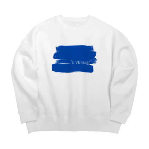 My Original Version - colored BLUE Big Crew Neck Sweatshirt