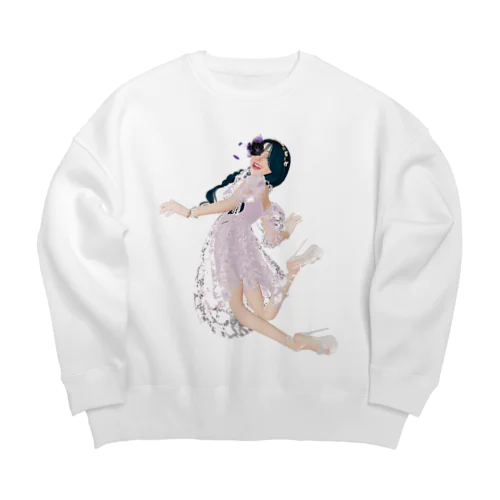 無邪気な妖精ガール Big Crew Neck Sweatshirt