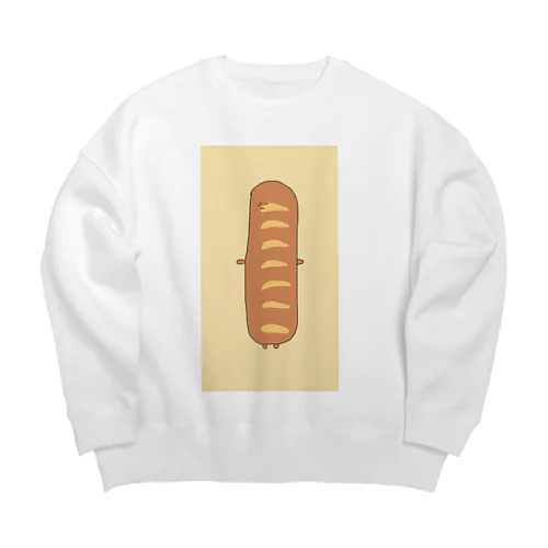 とにかく でかい ぱん Big Crew Neck Sweatshirt