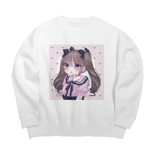 地雷ちゃん Big Crew Neck Sweatshirt