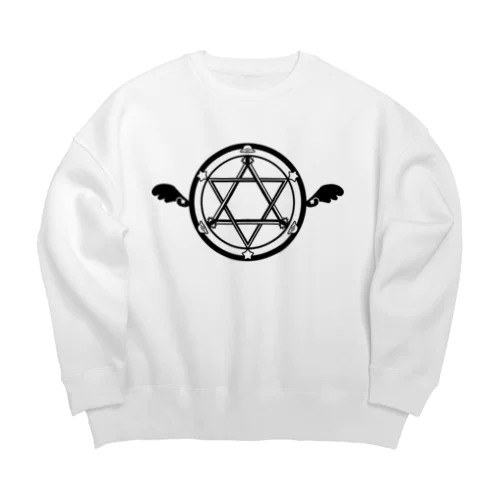 アザラシ魔法陣 Big Crew Neck Sweatshirt