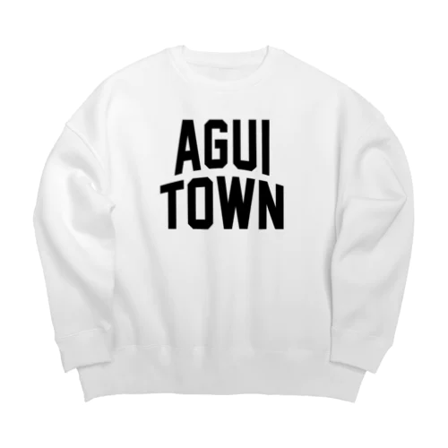 阿久比町 AGUI TOWN Big Crew Neck Sweatshirt